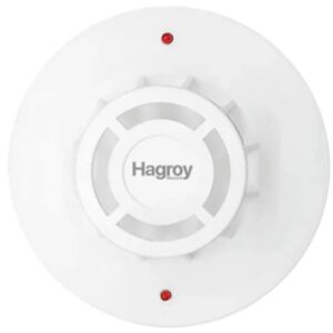 Detector de temperatura HAGROY HGDT503 12-24VDC para sistemas convencionales de alarma contra incendios