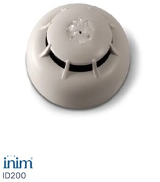 Detector de temperatura INIM ID200 24VDC para sistemas convencionales de alarma contra incendios